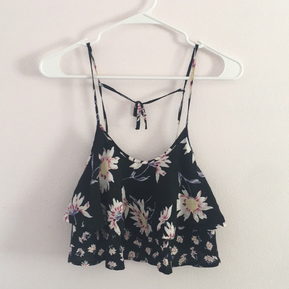 flowy crop top tank